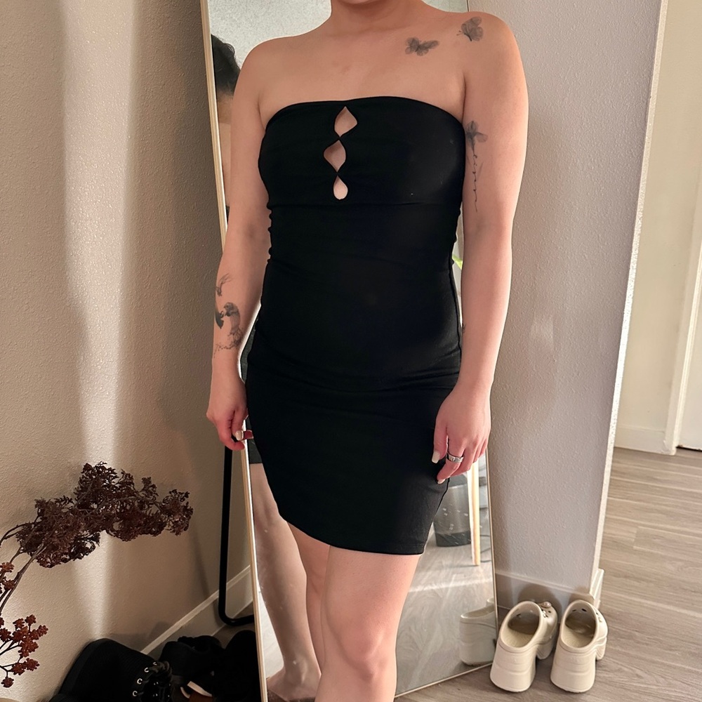 Tube Top Cut-Out Brami Dress